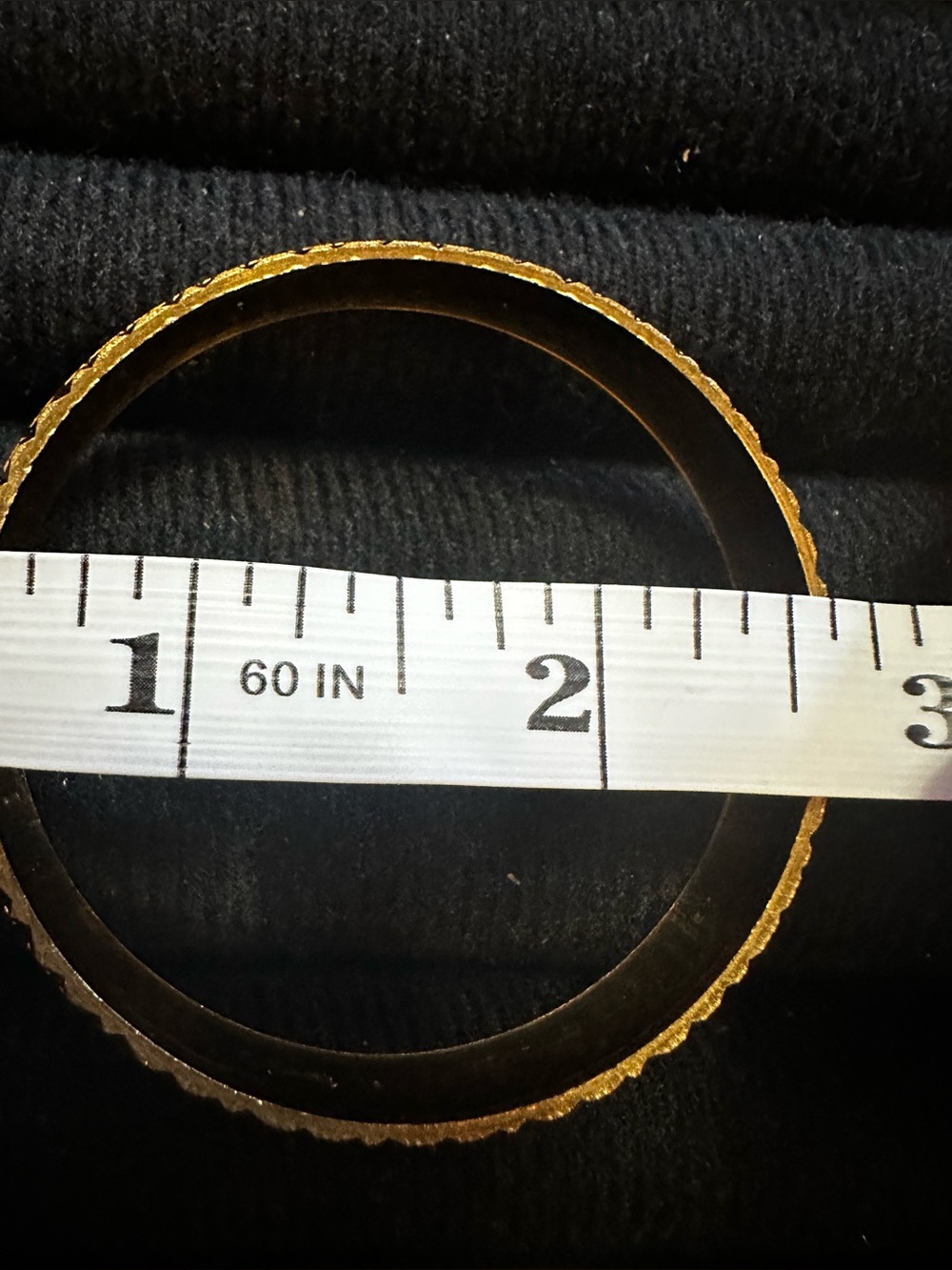Elegant Two-Tone Gold and Silver Women's Bangle Bracelet - Picture 3 of 3